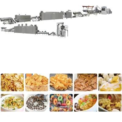 Automatic Breakfast Cereal-Corn Flakes Extruder Machine