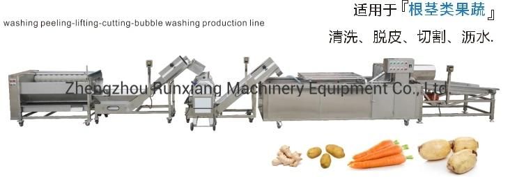 Vegetable Potato Carrot Washing Peeling Sorter Packing Processing Machine (WS)