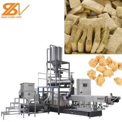 CE Certificated Automatic Soya Nuggets Chunks Pieces Extruder Machine