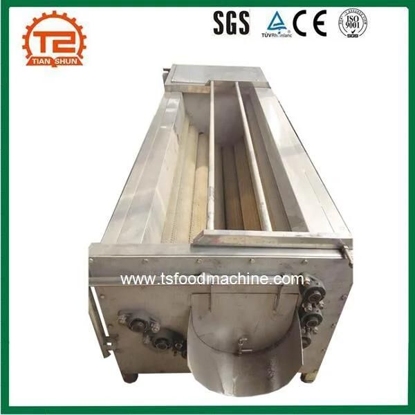 Industrial Vegetable Cleaning Equipment U-Shape Ginger Washing and Peeling Machine