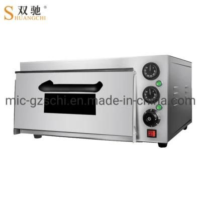 Single Layer Electric Pizza Oven Stainless Steel Food Equipment