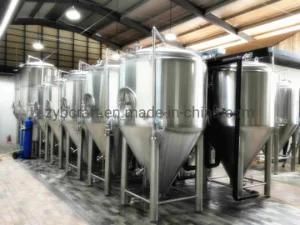 Beer Conical Fermenter with Cooling Piping Glycol Water Piping Fermentation Tank