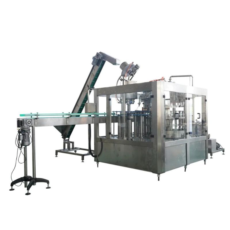 Automatic Small Glass Bottle Carbonated Beverage Flavor Water Rinsing Bottling Capping Machine (BCGF18-18-6)