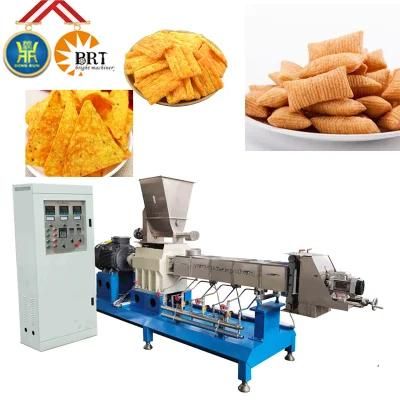 Cereal Basing Deep Fried Corn Snack Processing Line Making Extruder Equipment