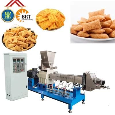 Corn Fried Food Extruder Manufacture Bugles Chips Snacks Machine