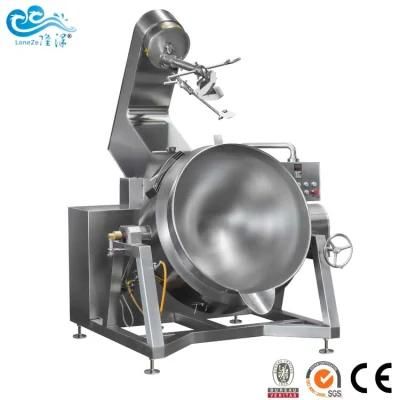 China Factory Supply Industrial Automatic Nougat Candy Cooking Kettle with Mixer