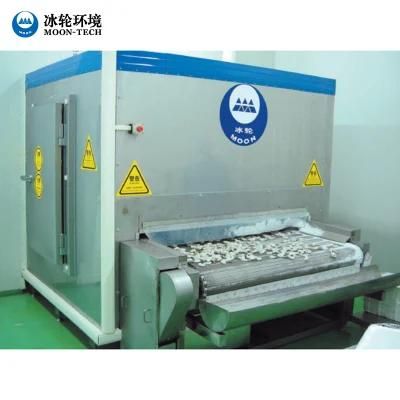 IQF Tunnel Freezer, Ss Mesh Belt Tunnel Freezer for Frozen Food, Seafood, Quick Freezer