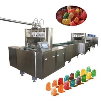 Soft Candy Beans Depositor Vitamin Gummy Bear Making Machine