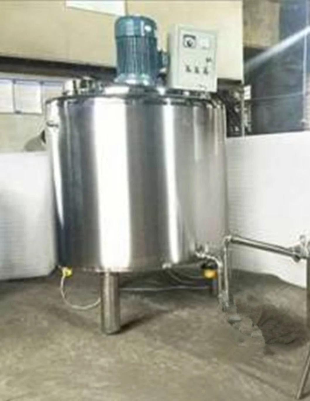 1000L 2000L Stainless Steel Tank with Agitator Mixer
