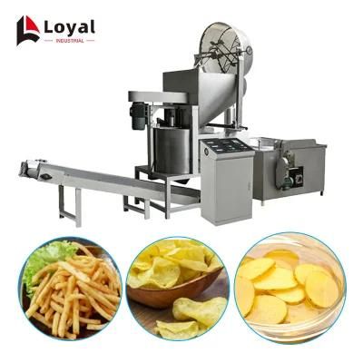 Stainless Steel Fried Indian Potato Chips Making Machine