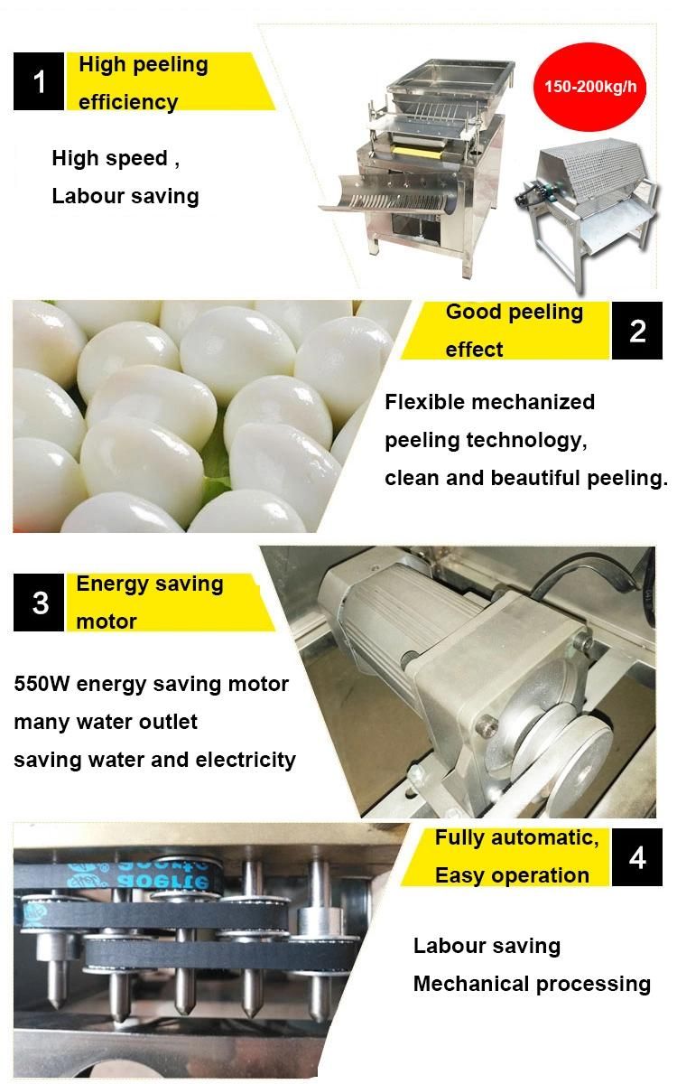 Wholesale Price Quail Egg Peeler Boil Egg Shell Remover Machine Quail Egg Peeling Machine