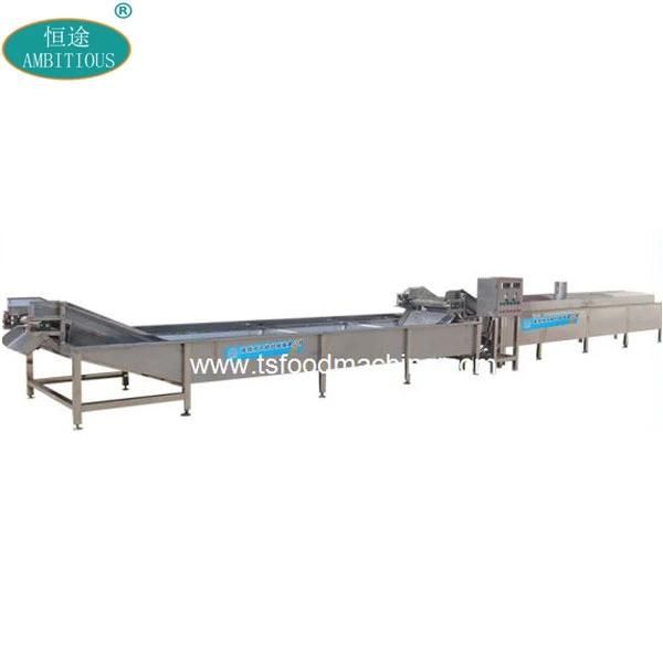 Continuous Seafood Blancher Conveyor Scallop Blanching Machine