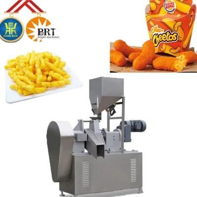 Maize Cheetos Kurkure Snacks Food Making Machinery Automatic Fried Kurkure Plant