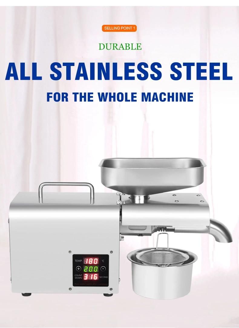 Automatic Small Oil Press Machine for Home Use