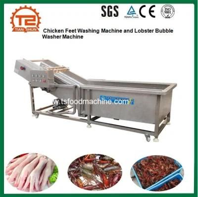 Factory Supply Chicken Feet Washing Machine and Lobster Bubble Washer Machine