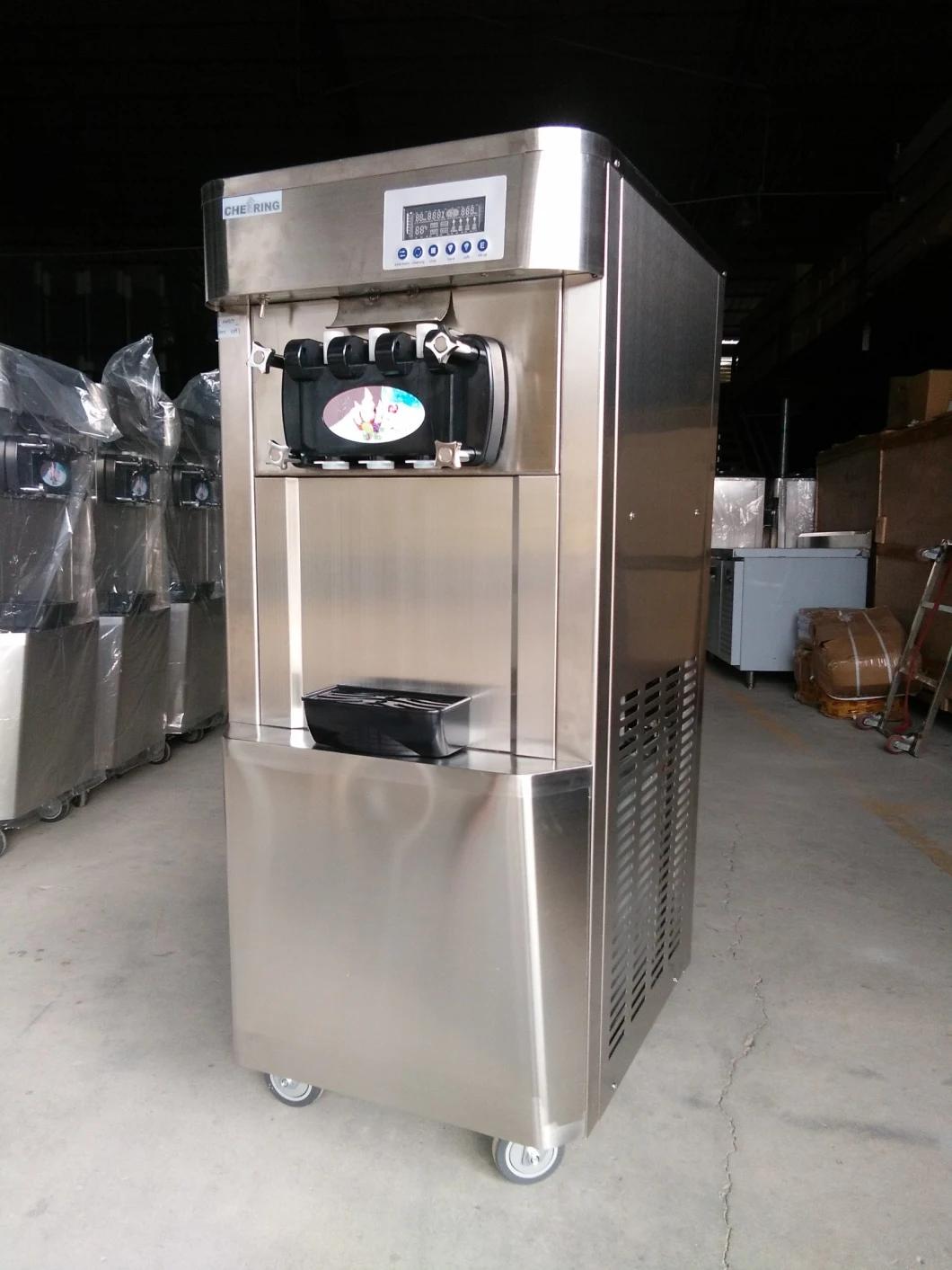 Cheering Air Pump 2+1 Mixed Soft Ice Cream Machine for Sale 36~40L/H