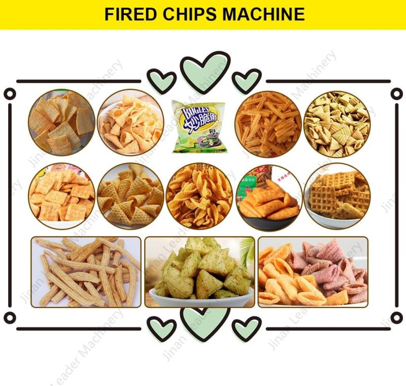 New Condition Fried Snack Processing Machine Fried Pellet Chips Food Processing Line