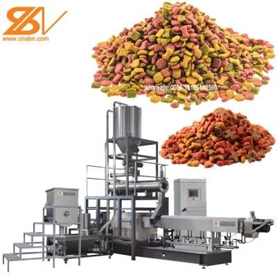 Automatic Dry Wet Animal Pet Dog Cat Food Pellet Processing Plant Machine Extruder