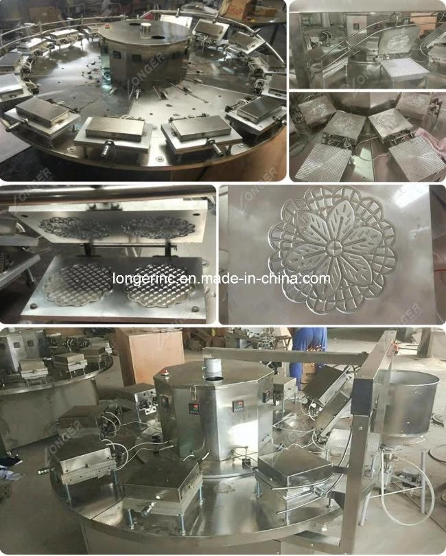 Automatic Pizzelle Making Biscuit Ice Cream Cone Machine for Sale