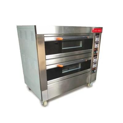 Food Bread Bakery Equipment Commercial Convection Electric Pizza Baking Oven with 2 Deck ...