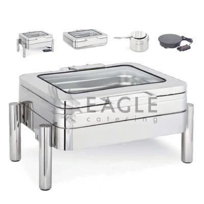 Stainless Steel Electrical Warmer Induction Chafer Chafing Dish Cookware