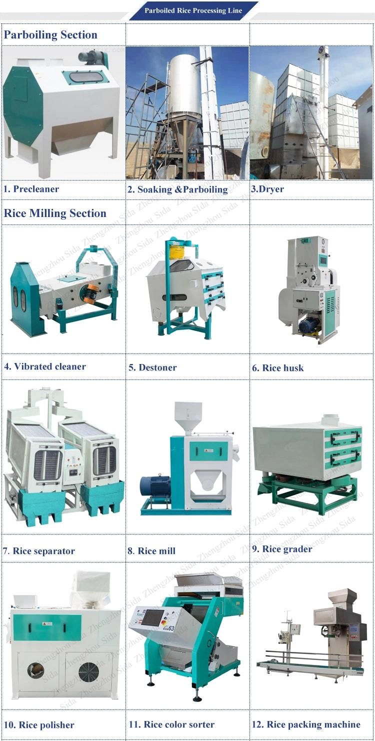 10tons/Day Auto Parboiled Rice Mill Machine