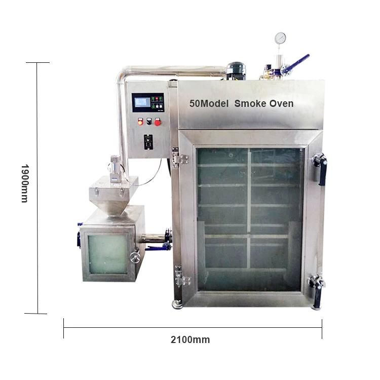 Commercial Smoker Meat Smoke Machine Fumigation Furnace Stainless Steel Tray Type Smoke Room Dryer