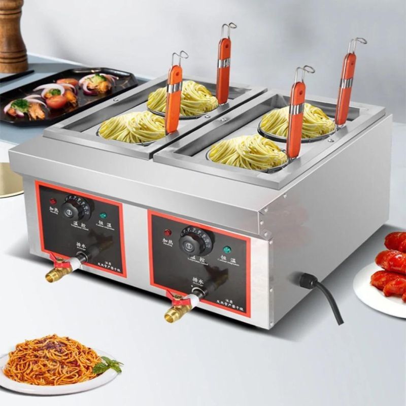 Gas Pasta Cooker with Cabinet for Restaurant & Catering Kitchen Equipment