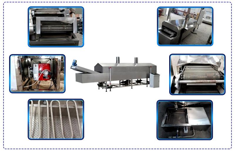 High Quality 2D 3D Snack Pellets Continous Frying Making Machine Extruded Pellet Chips Making Processing Line for Sale