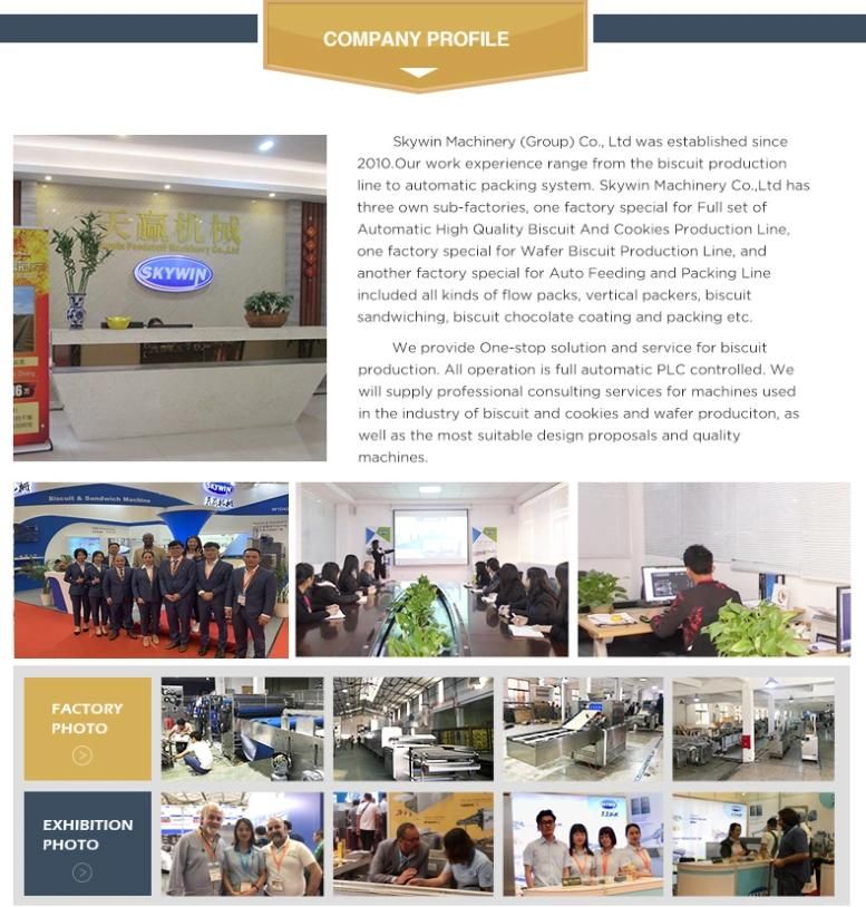 Skywin Automatic Wafer Biscuit Bakery Machine Baking Oven Wafer Machine
