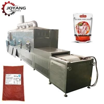 Automatic Industrial Microwave Tomato Sauce Puree Paste Sterilizing Equipment