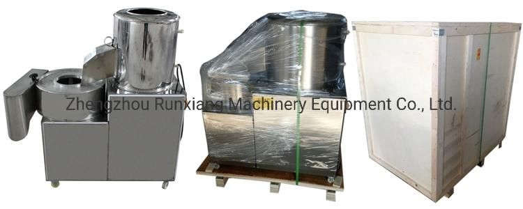 Vegetable Potato Chip Washing Peeling Cutting Slicer Conbined Machine