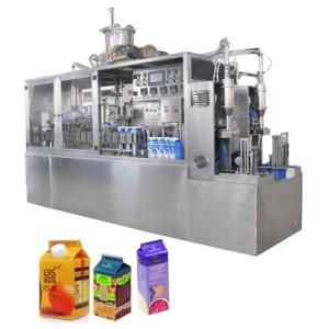 Milk Juice Yogurt Cream Cheese Egg Liquid Gable Top Carton Filling Packing Machine