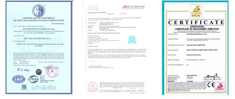 Artificial Meat Textured Fibre Soya Chunk Protein Product Production Line