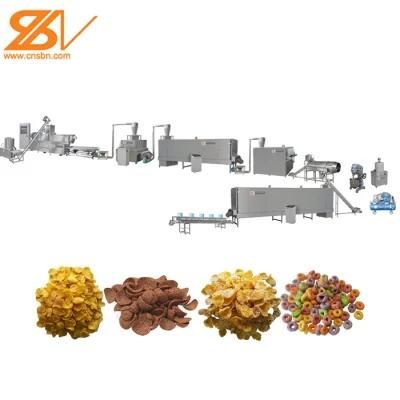 Kelloggs Breakfast Cereals Corn Flakes Production Extruder Machine