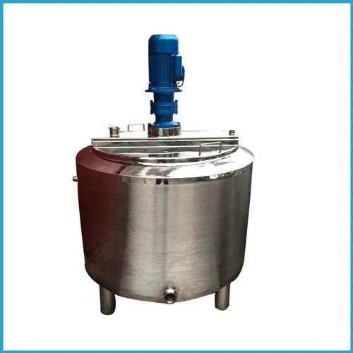 Customized Wheel Movable Sanitary Stainless Steel Mixing Tank with Platform