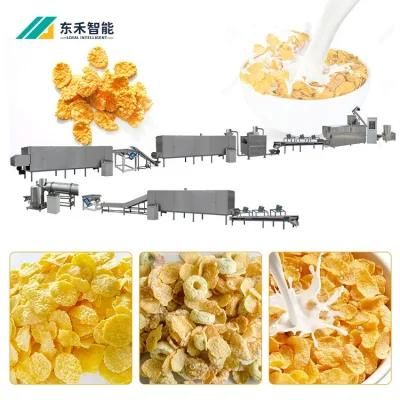 Made in China Breakfast Chocolate Cornflakes Cereal Extruder Machine Corn Flakes Machine