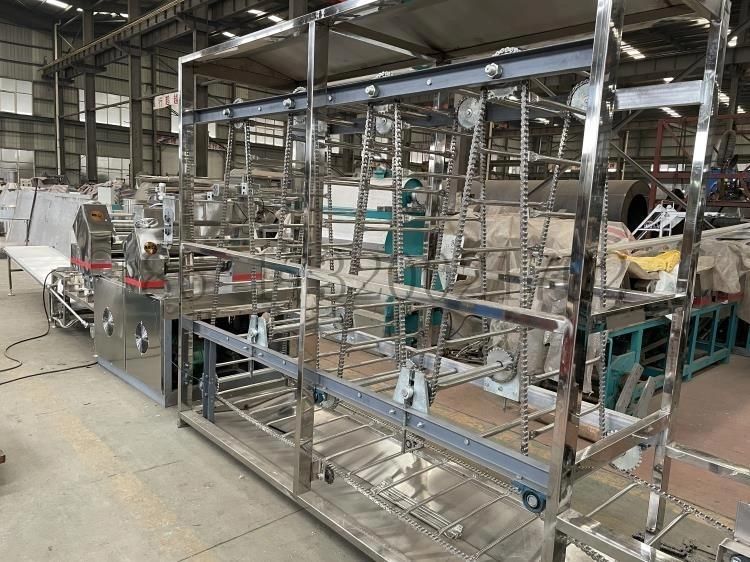 800-1000kg/Hr Large Capacity Industrial Full Automatic Fast Fresh Noodle Production Line