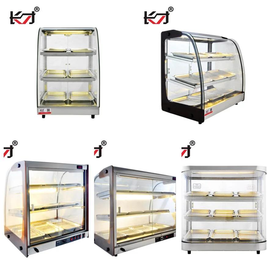 Fcs-3f6p Countertop Hot Food Display Case Warmer Merchandiser Showcase