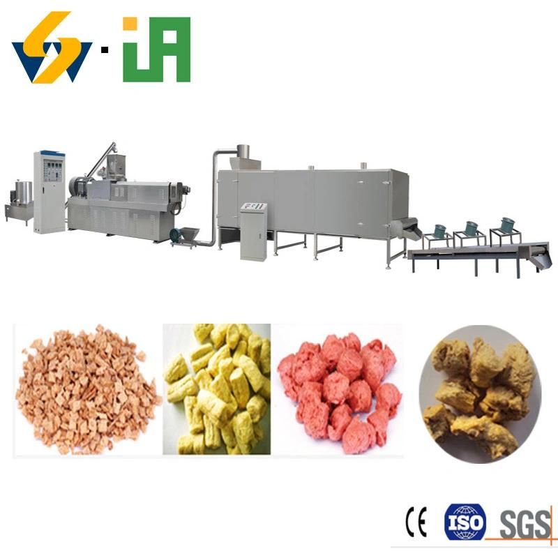 Automatic Industry Soya Chunks Machine Soya Nugget Production Machine