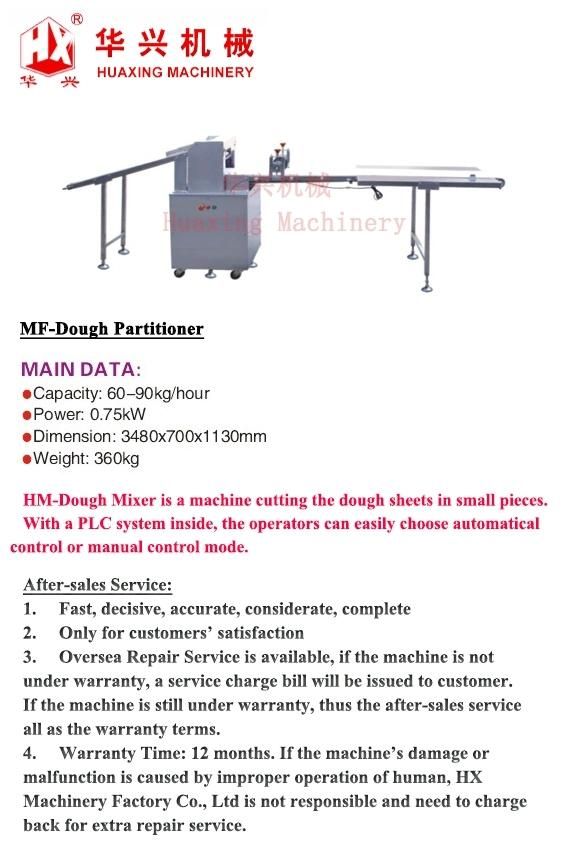 Mf-Dough Partitioner (Cutting Machine Bread/Bun Production)