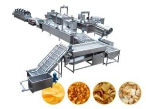 Small Scale Finger Potato Crisps Frozen French Fries Making Machine Potato Chips ...