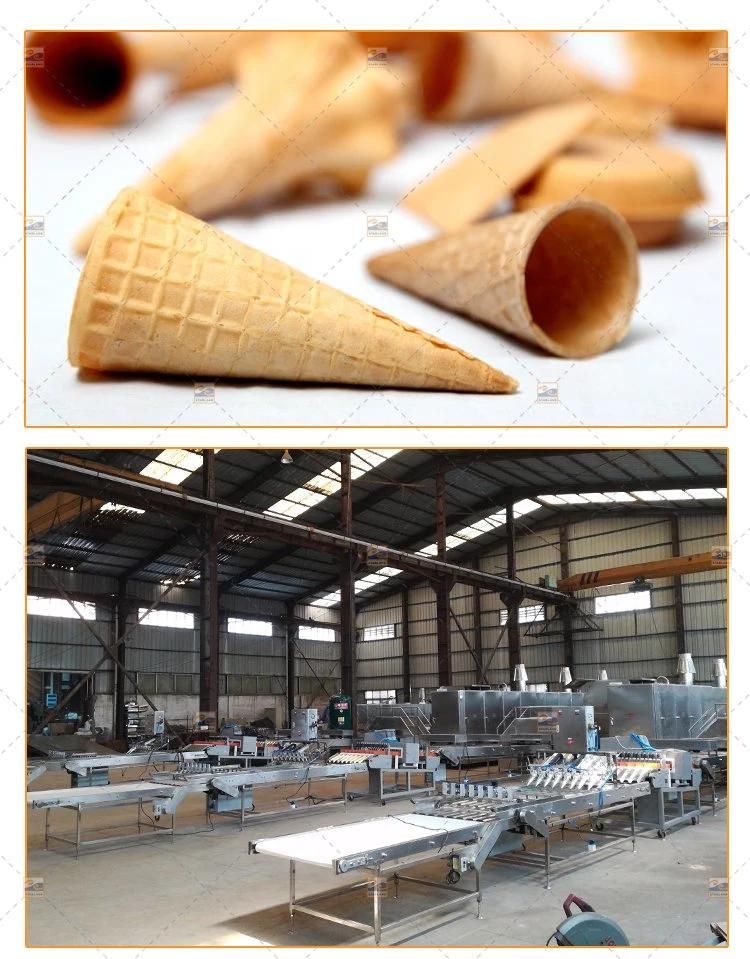 High Efficiency Ice Cream Cone Making Machine with Stainless Steel|Ice Cream Cone Wafer Machine for Sale