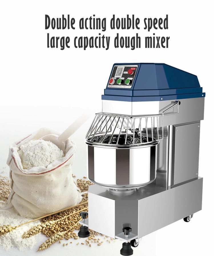 Commercial Bakery Kneading Machine Timing Control Dough Mixer with safety Cover