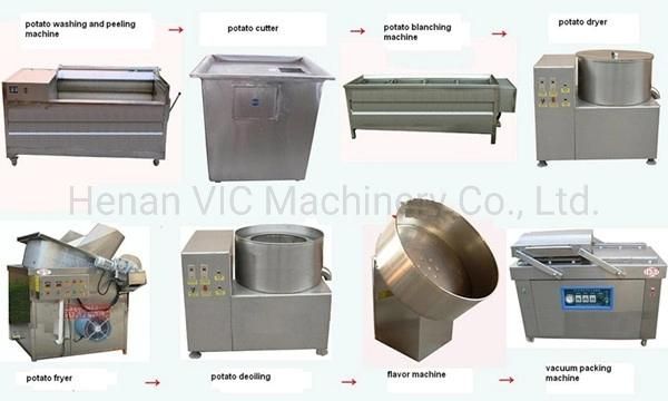 Stainless steel potato chips production line potato chips machine