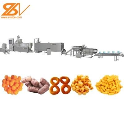 Automatic Corn Puffs Snacks Food Extruder Machine