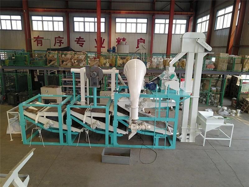 Medium Grain Rice Machine Line Buckwheat Hulling Peeling Cleaning Sheller Machine