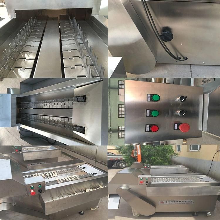 Commercial Chicken Claw Cleaning Cutting Paws Skin Peeling Line Chicken Feet Processing Machine