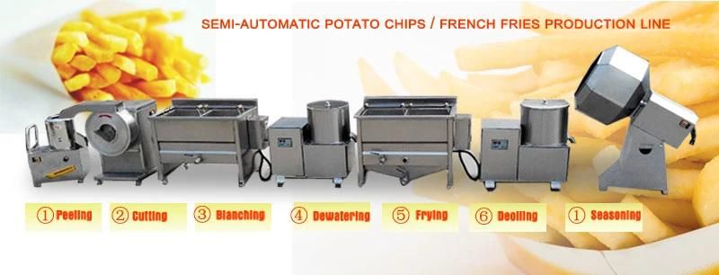 Fully Automatic French Fries Production Line Fresh Potato Chips Production Line