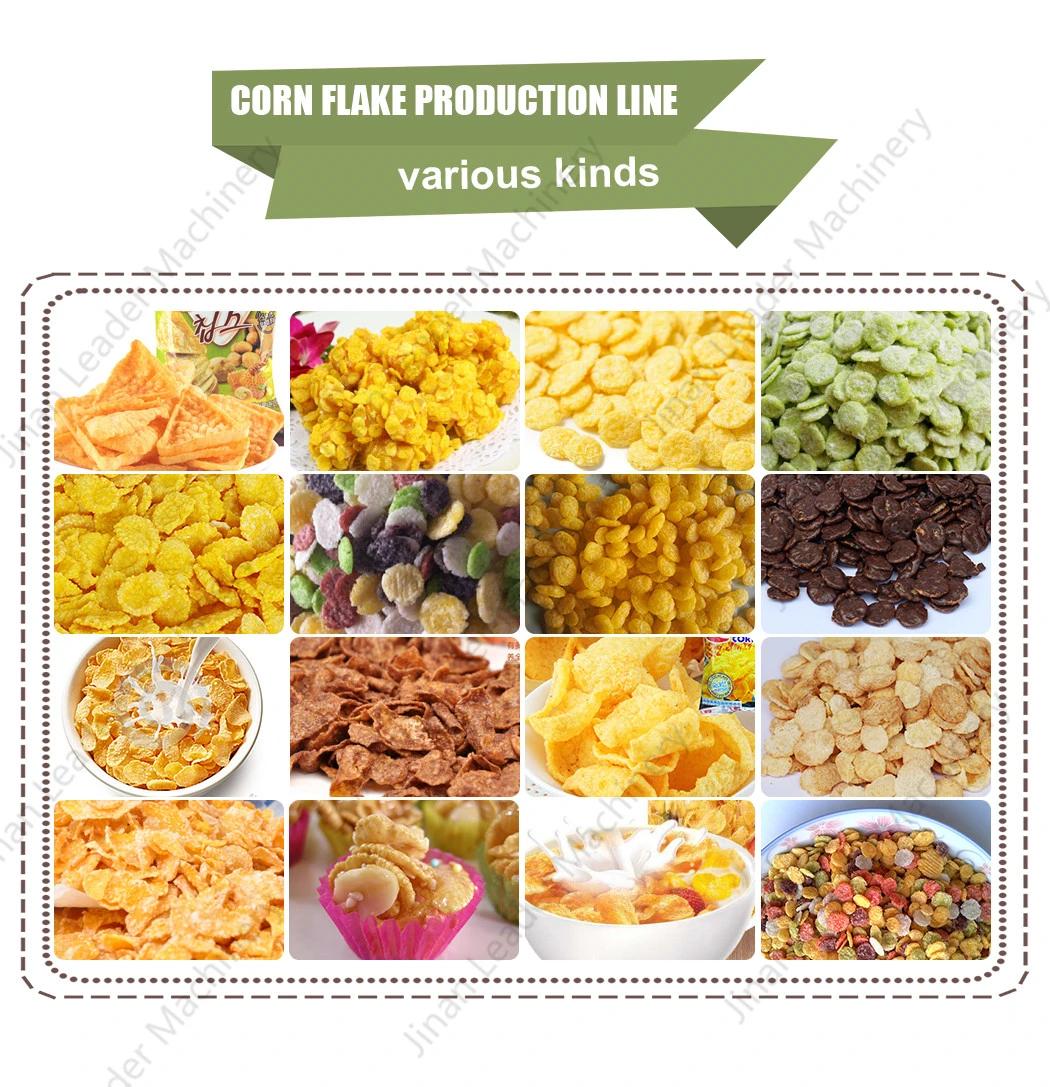 Breakfast Cereal Extrusion Production Line Chocos Corn Flakes Making Machine